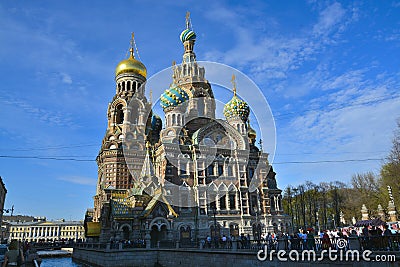 Church of the Savior on Spilled Blood, Sankt Petersburg Editorial Stock Photo